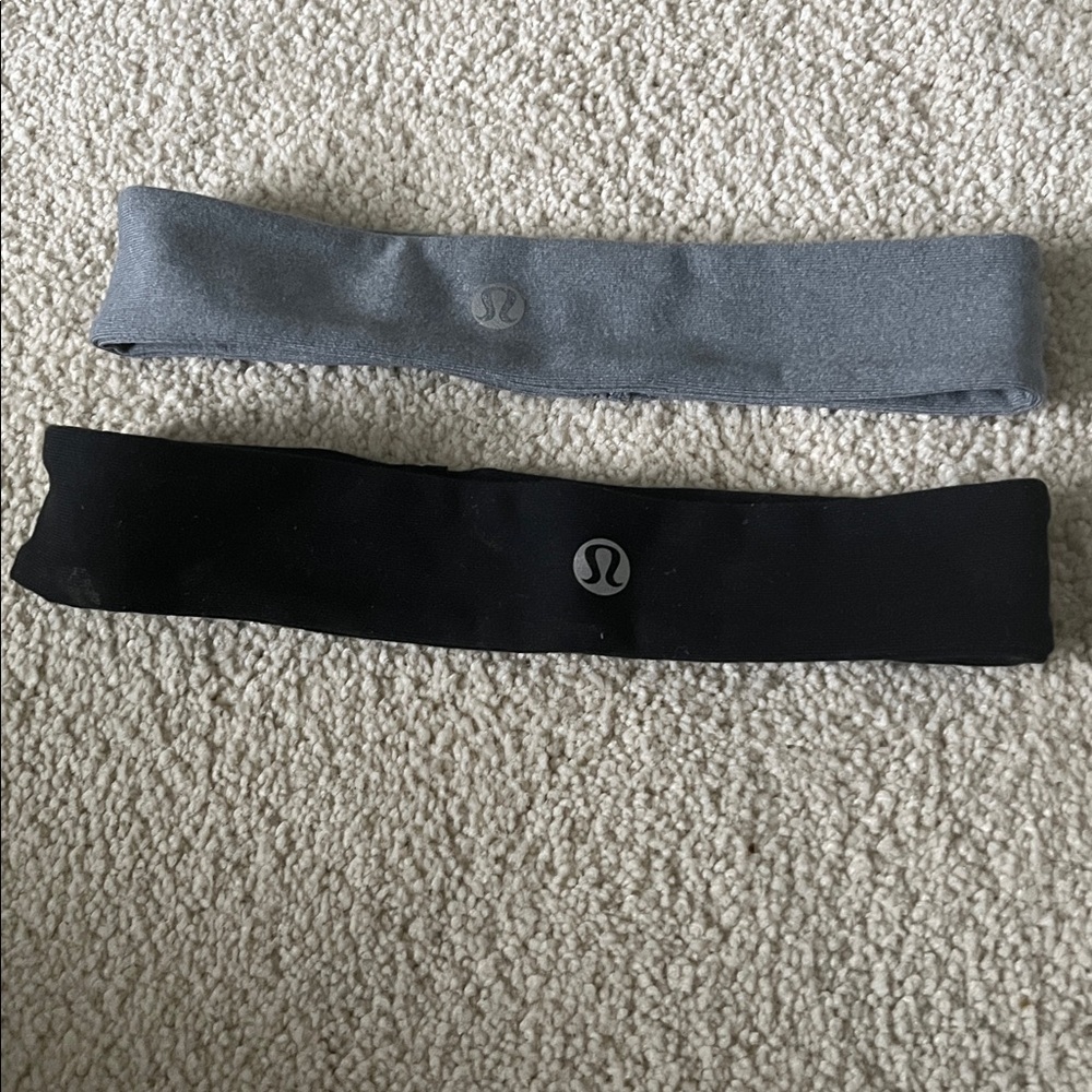 lululemon athletica Black and Gray Headbands